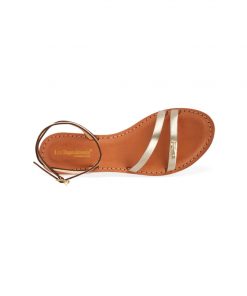 Sandales nu pieds bride cheville dorées Hanak