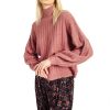 Pull col montant rose Elora