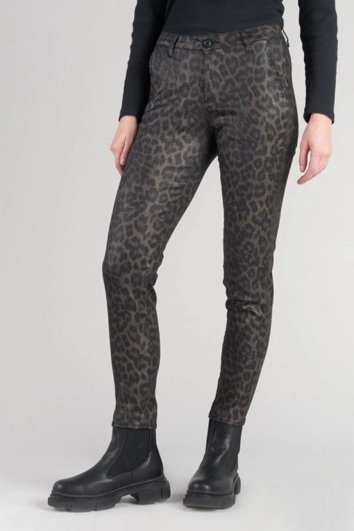pantalon slim motif leopard Flexy