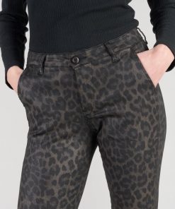 pantalon slim motif leopard Flexy