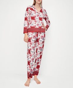 Pantalon de pyjama motif rouge