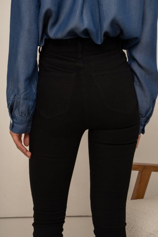 jean skinny noir taille haute marque oraije