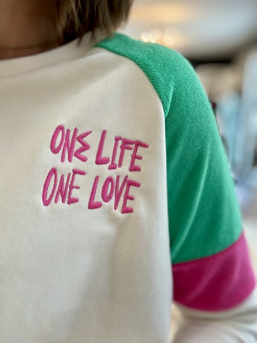 Sweat coton et éponge One Life One Love
