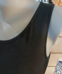Débardeur noir modal et cachemire