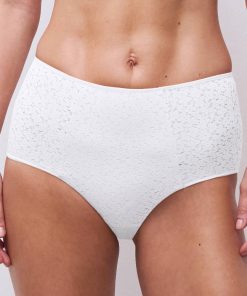 Culotte taille haute dentelle blanc Norah