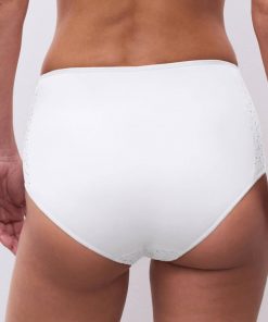 Culotte taille haute dentelle blanc Norah