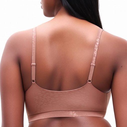 Soutien-gorge brassière invisible léopard rose