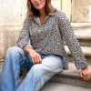Chemise Cora léopard vintage
