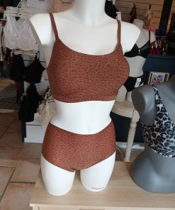 Soutien-gorge brassière invisible brun sauvage
