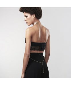 Collier maille or désir métallique