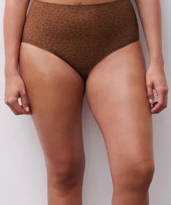 culotte-taille-haute-brun-sauvage-soft-stretch-chantelle