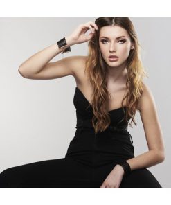 Bracelets menottes désir métallique noir