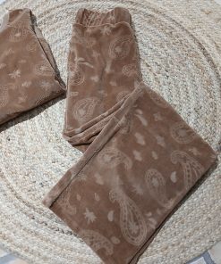 Pantalon jacquard camel Paulette