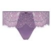 Shorty tanga dentelle violet aromatique