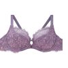 Soutien-gorge dentelle grand maintien armature violet Aromatique