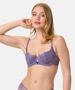 Soutien-gorge corbeille coque violet aromatique