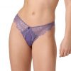 Tanga dentelle violet aromatique