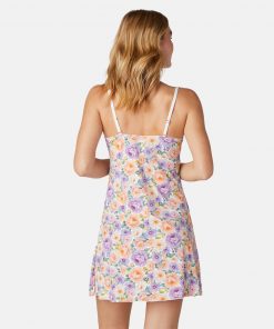 Nuisette courte imprimée fleurs