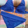 Maillot de bain 2 pièces bleu Lifo Santaya