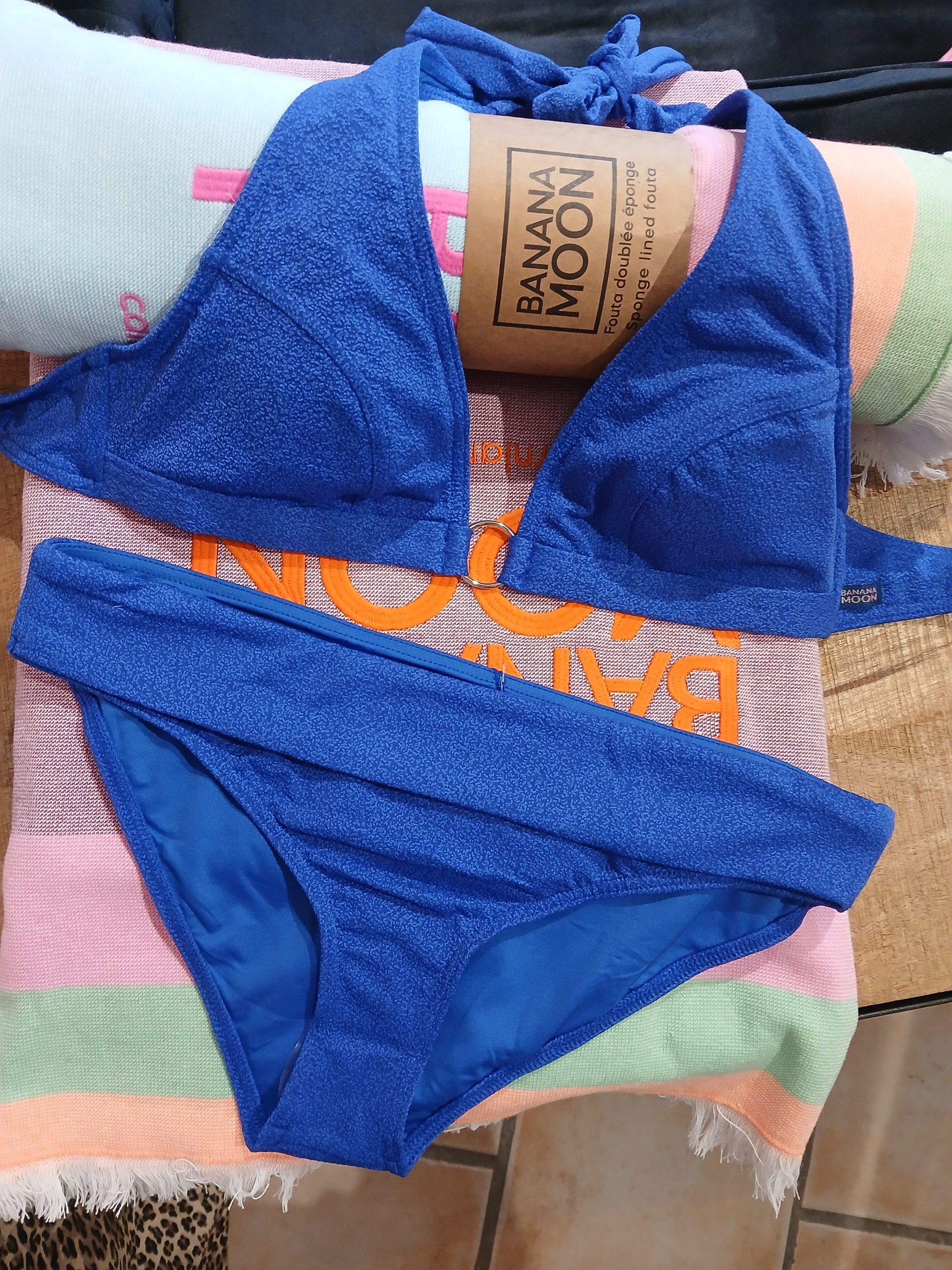 Maillot de bain 2 pièces bleu Lifo Santaya