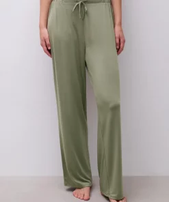 Pantalon pyjama kaki fluide