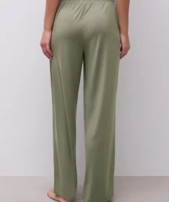 Pantalon pyjama kaki fluide