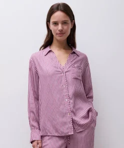 Chemise pyjama cherry stripes