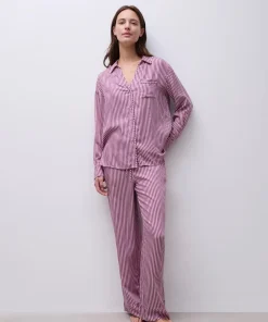 Chemise pyjama cherry stripes