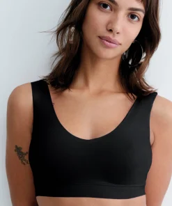 Soutien-gorge brassière invisible noir