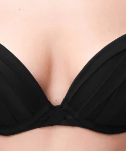 Soutien-gorge push-up tulle noir
