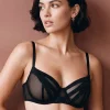 Soutien-gorge corbeille tulle noir