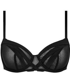 Soutien-gorge corbeille tulle noir