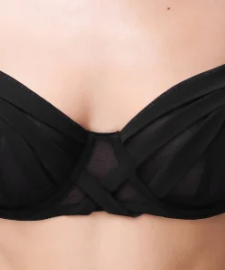 Soutien-gorge corbeille tulle noir