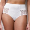 Culotte taille haute dentelle blanc