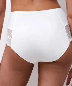 Culotte taille haute dentelle blanc