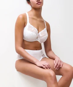 Culotte taille haute dentelle blanc