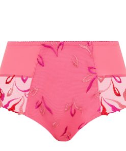 Culotte taille haute dentelle rose