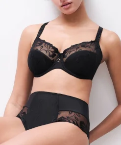 Culotte taille haute dentelle noir