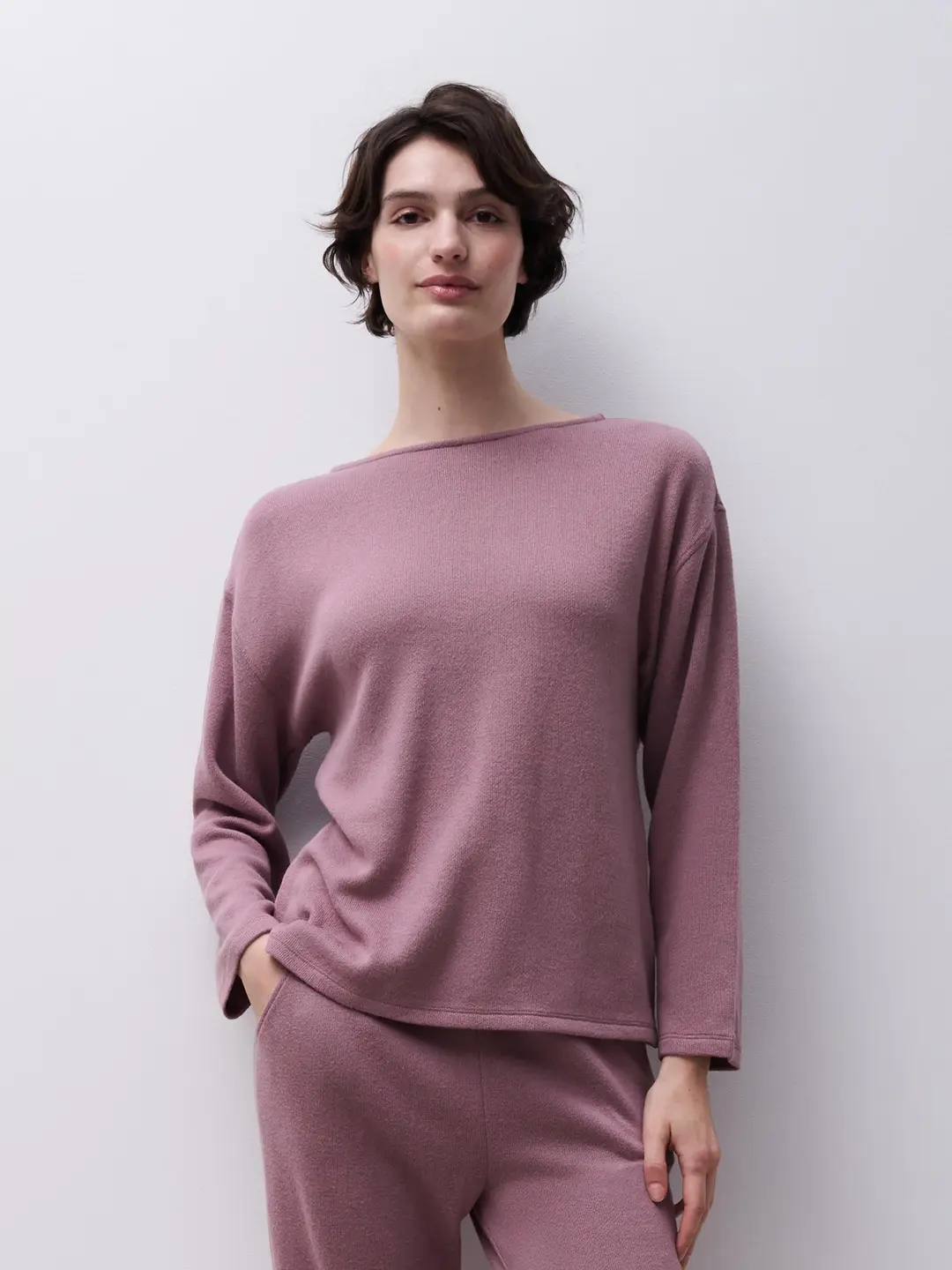 Pull maille blush