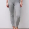 Legging gris laine et coton