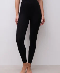 Legging noir laine et coton