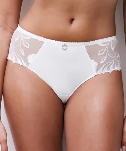 Shorty tanga dentelle blanc