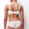 Shorty tanga dentelle blanc