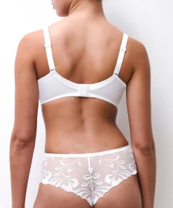 Shorty tanga dentelle blanc
