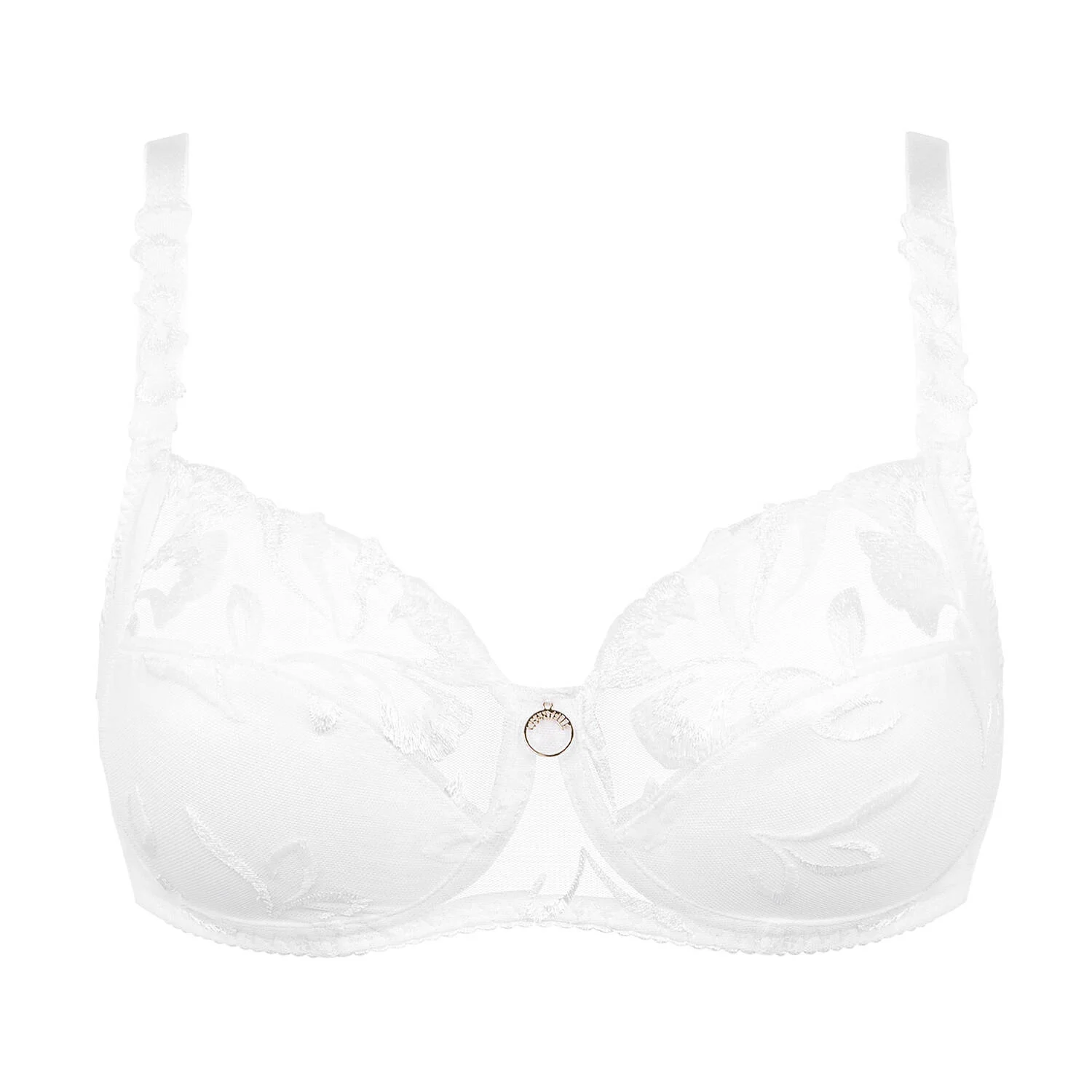 Soutien-gorge sans armatures dentelle blanc